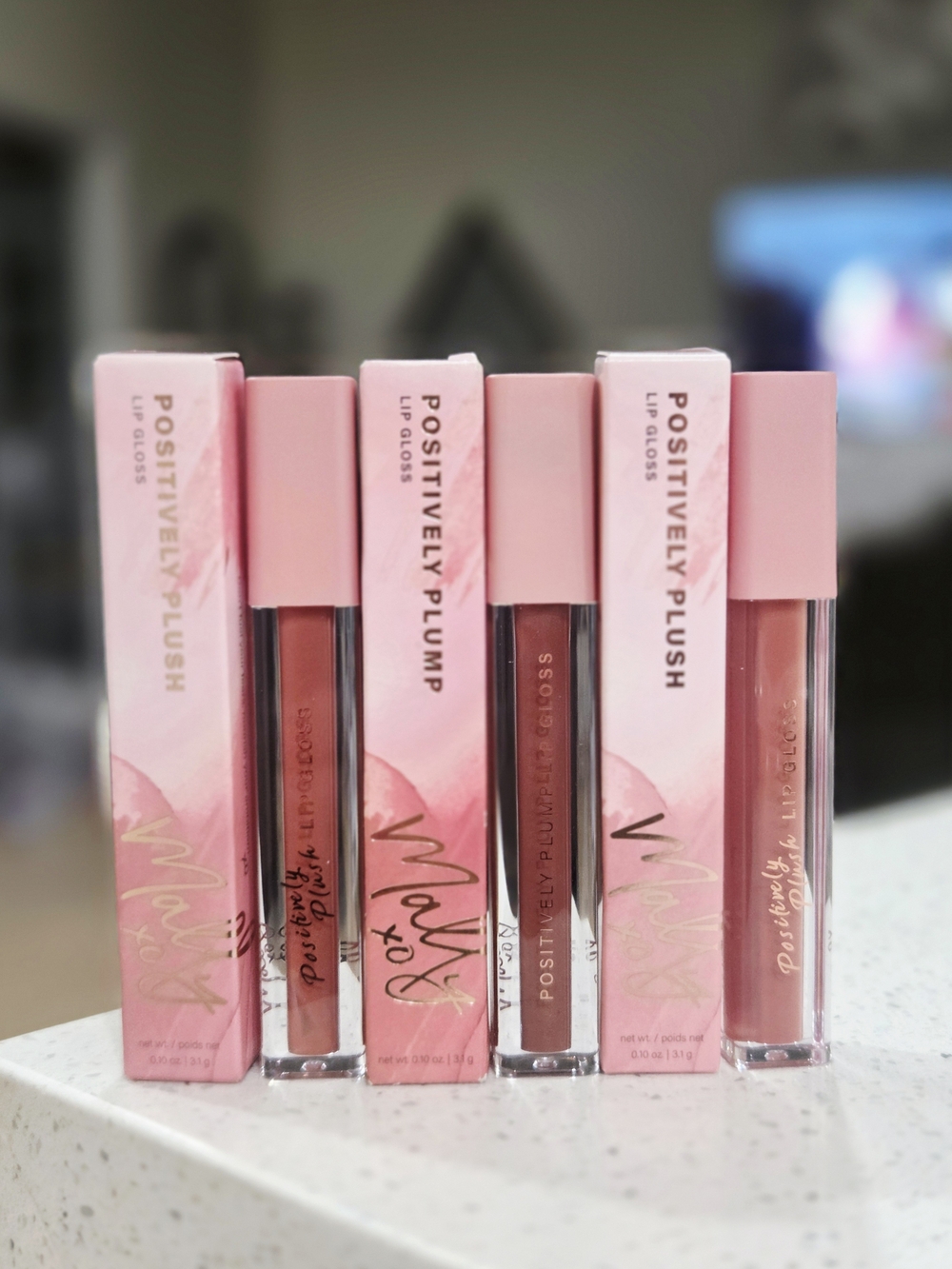 MALLY BEAUTY Lip Gloss Trio – Pink Nude Shades
